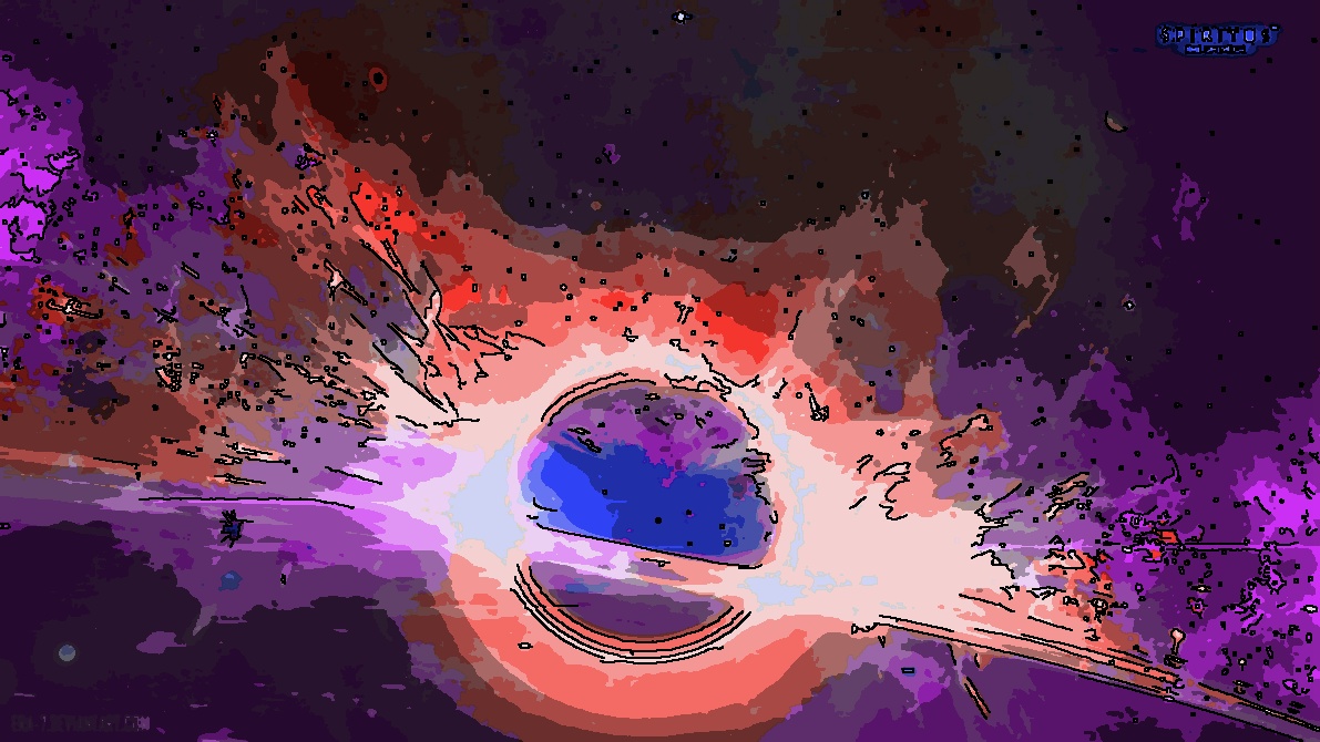 Cartoon wormhole