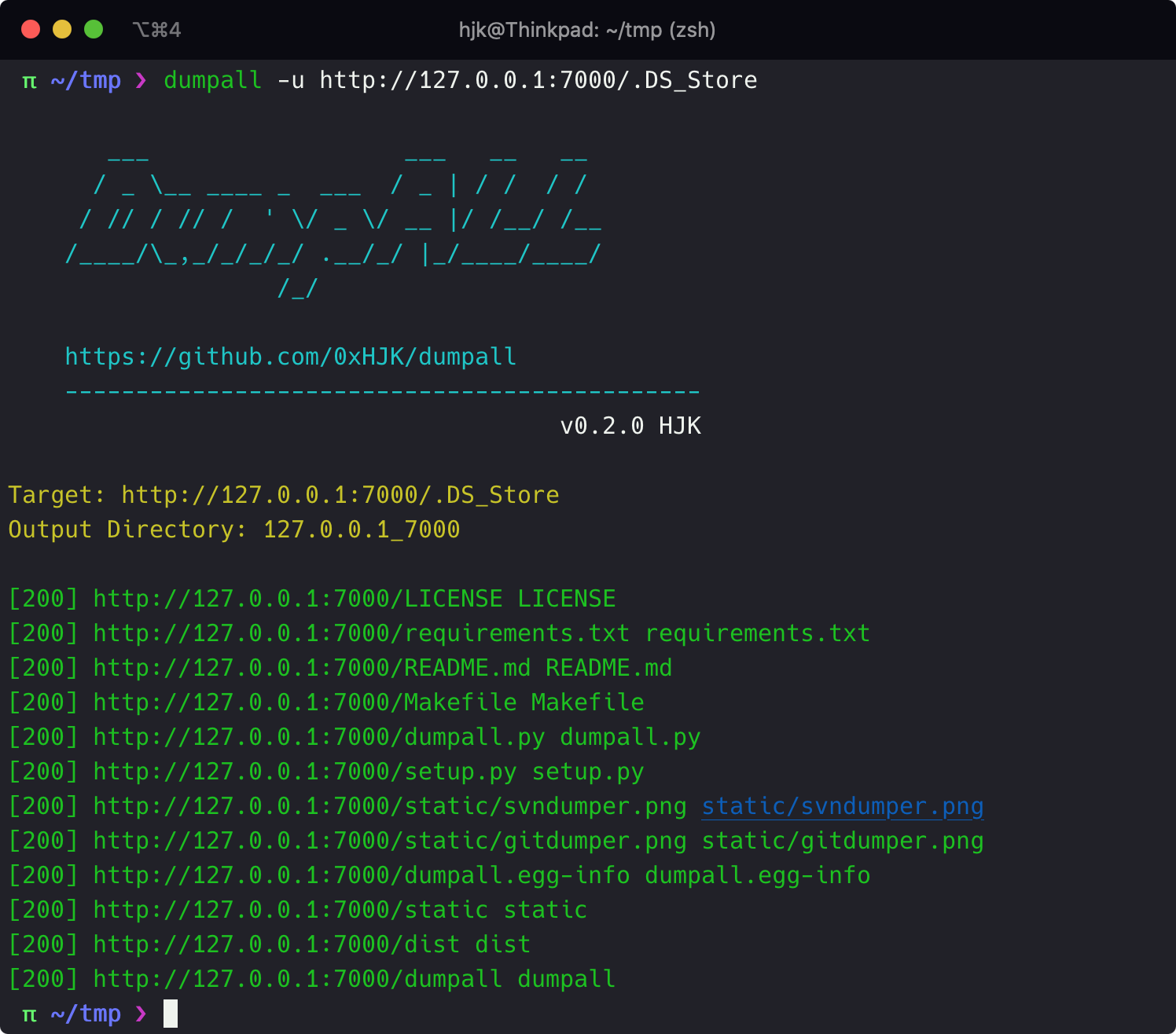 0xHJK dumpall dsdumper