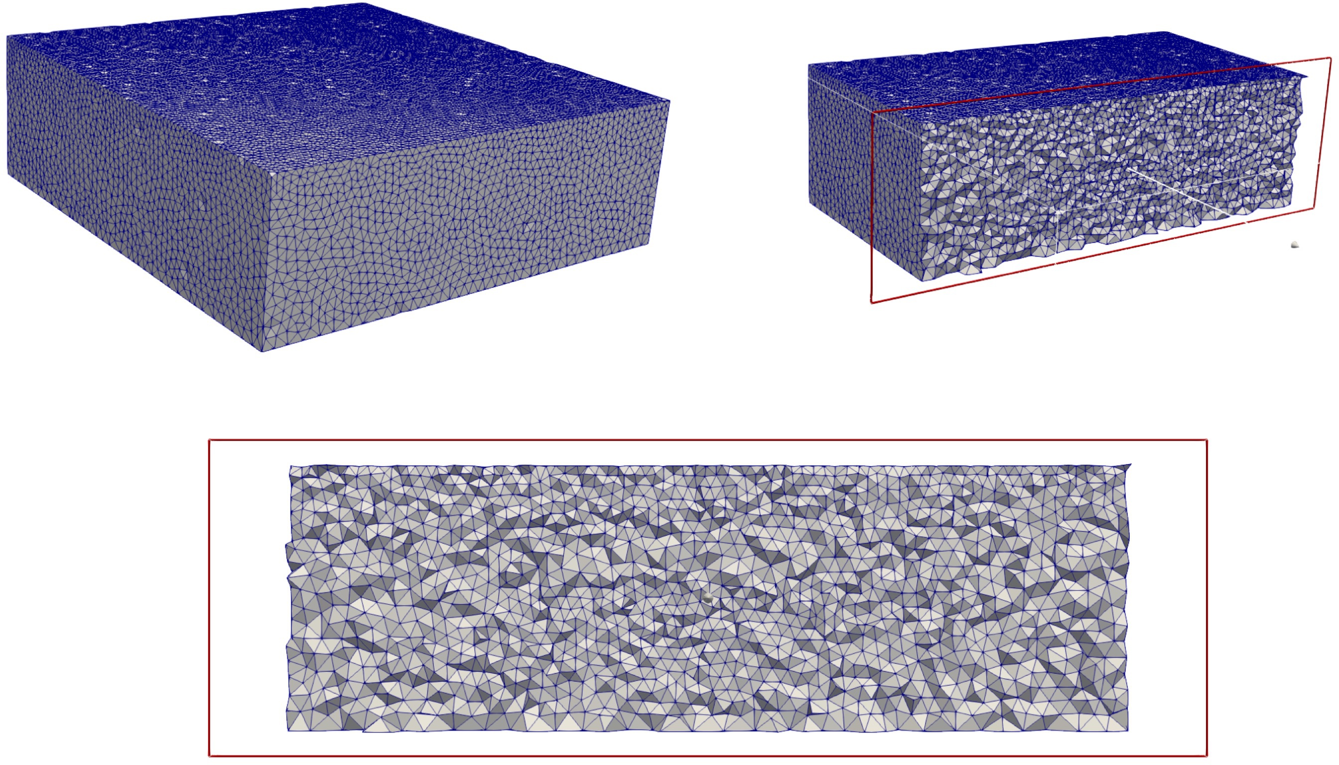 Above shows the mesh in ParaView that results from running the code below.