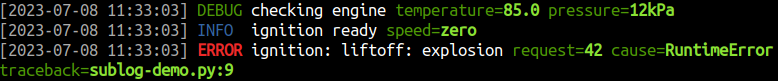 sublog demo