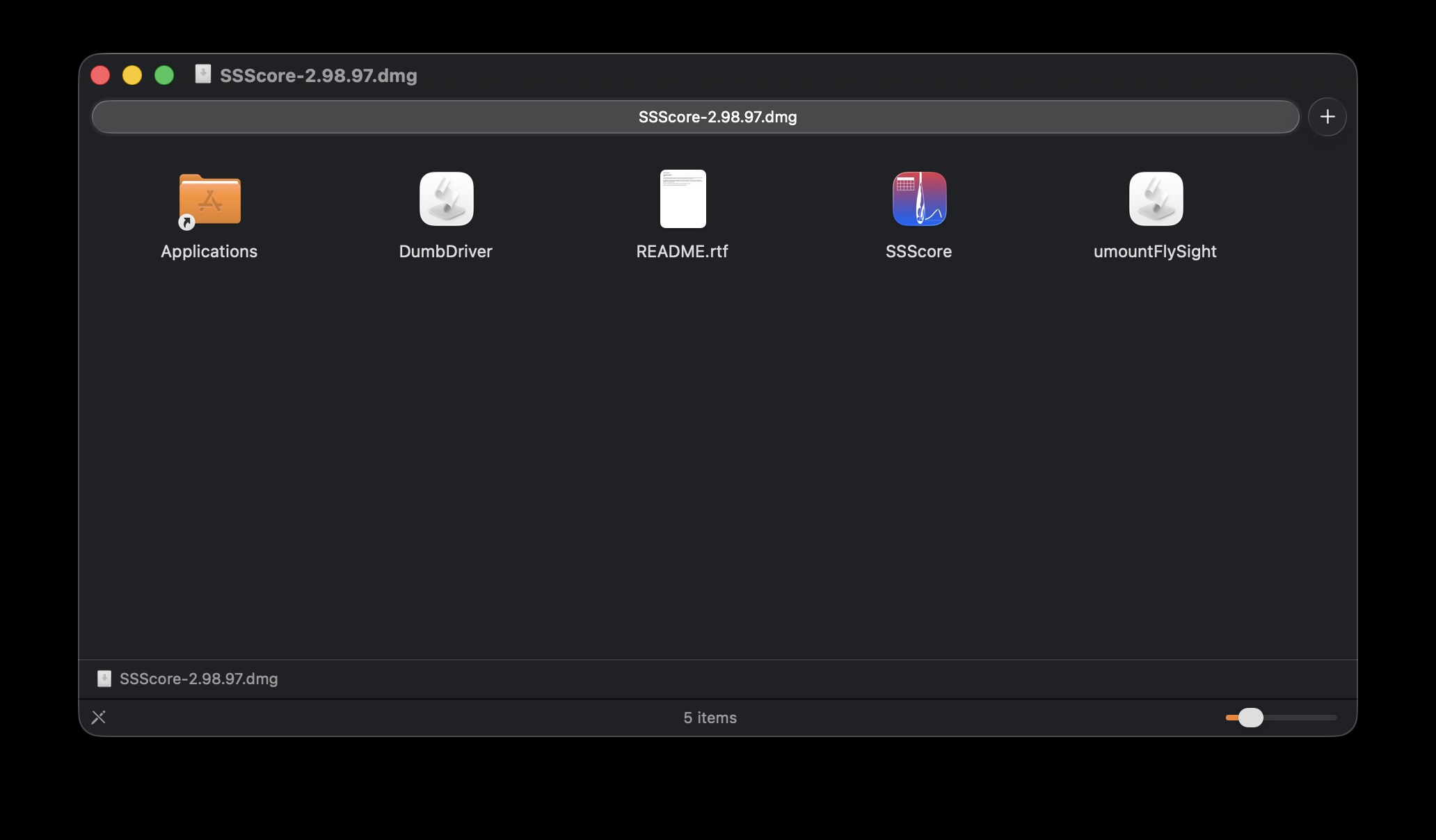 SSScore disk image