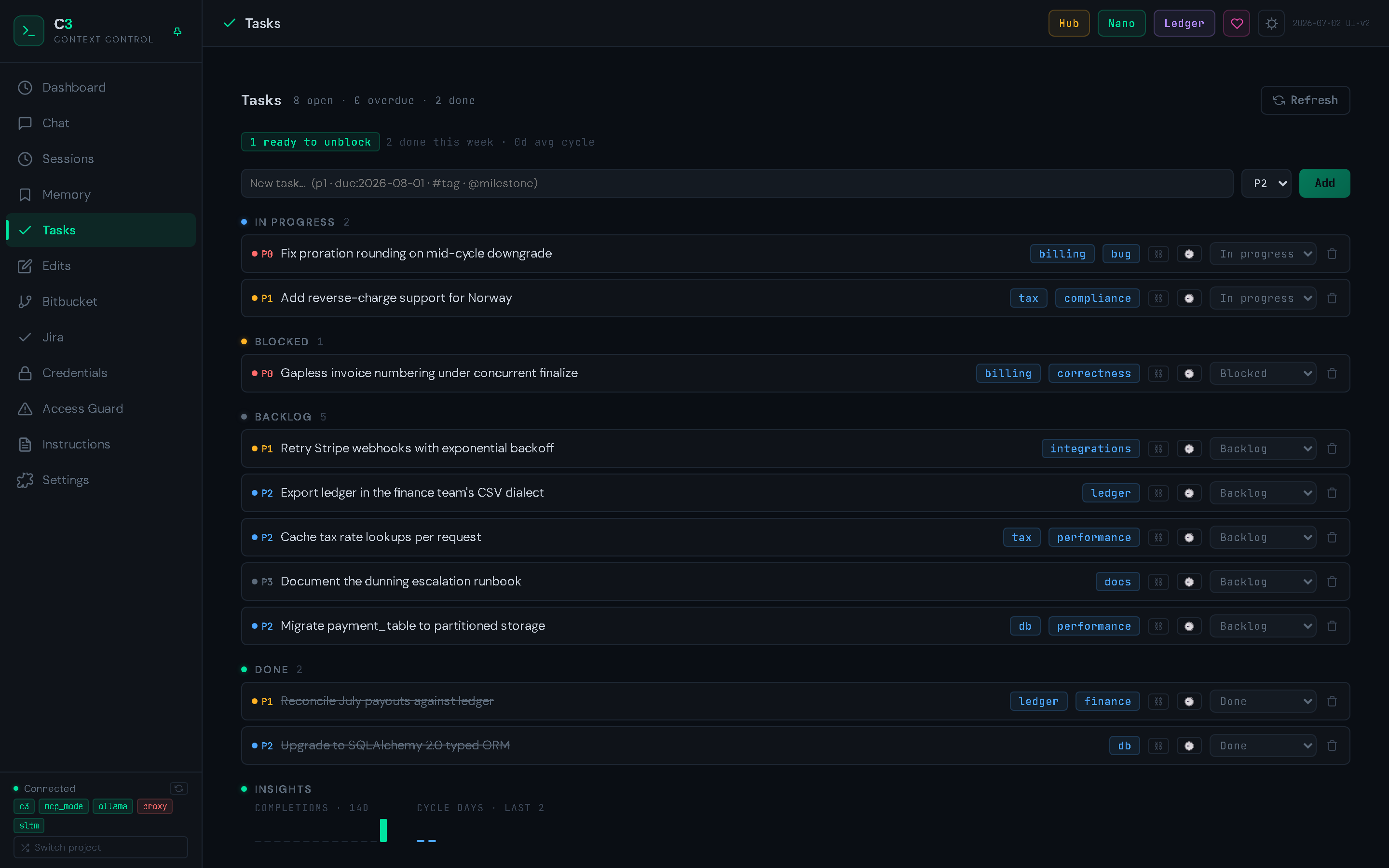C3 Tasks