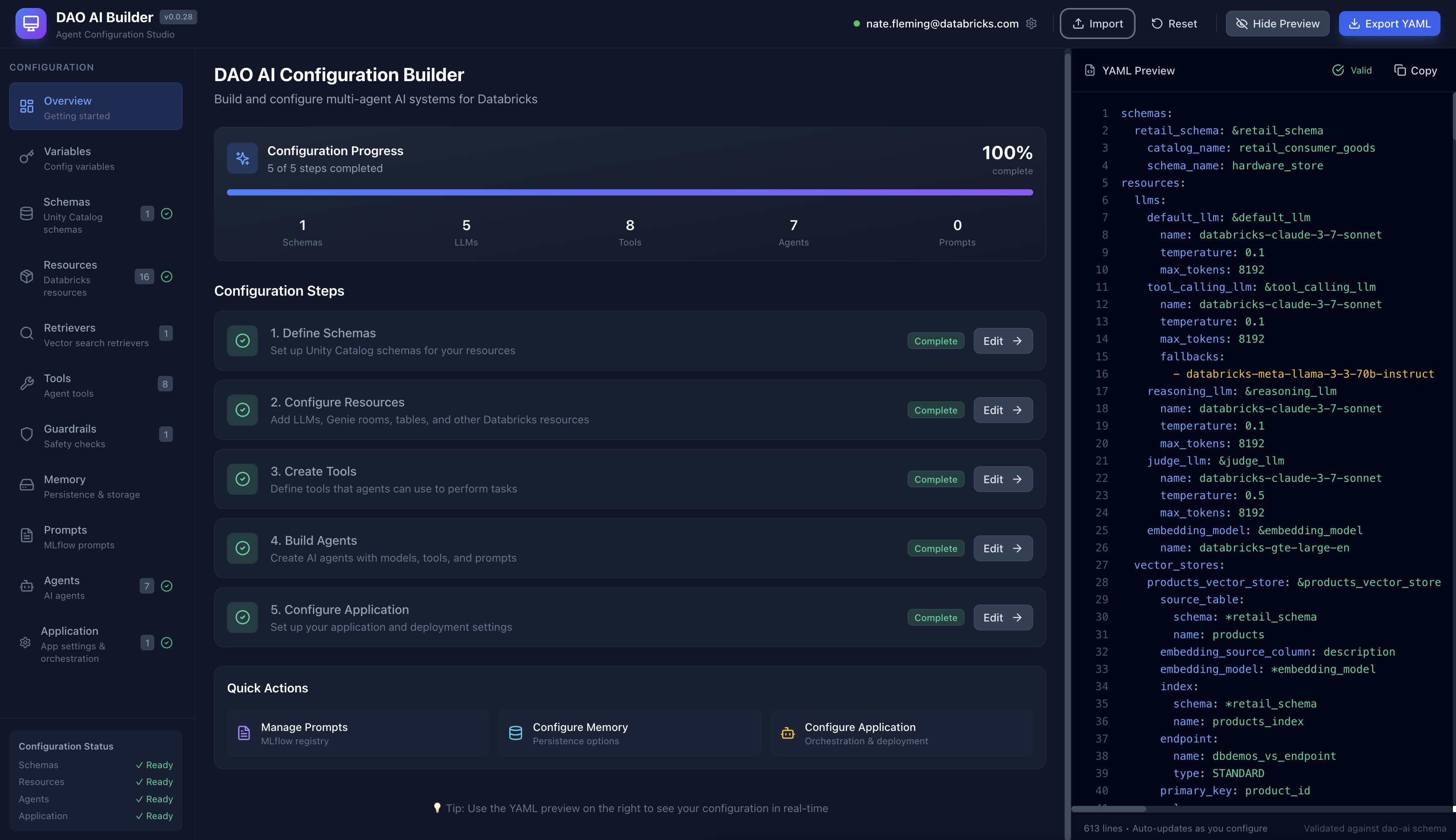 DAO AI Builder Screenshot