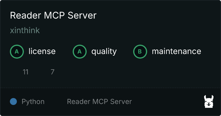 Reader MCP Server