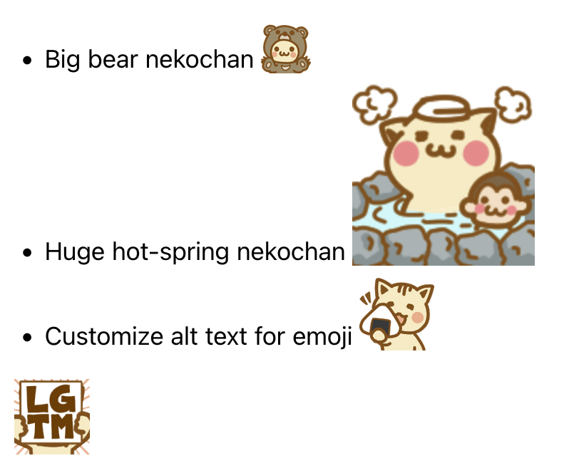 customize emoji height and alt text