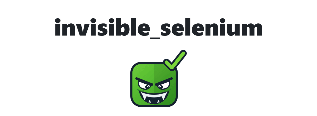 invisible_selenium, Selenium's API on an anti-detect Firefox. An animation: the import that changes, the fingerprint set inside the engine, a mouse that moves like a hand, and the options for a reproducible run.