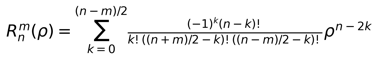 Zernike Radial Equation