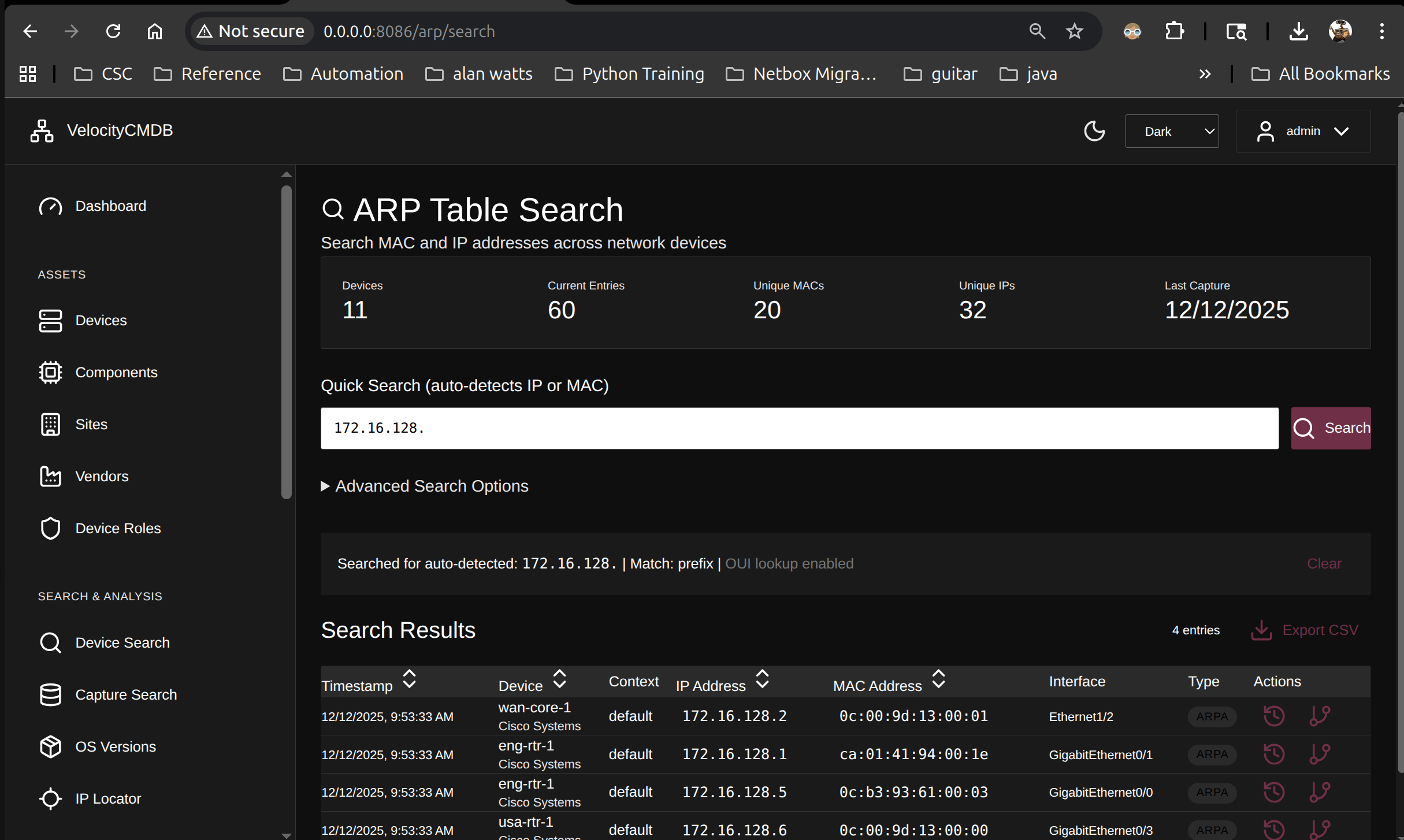 ARP Search
