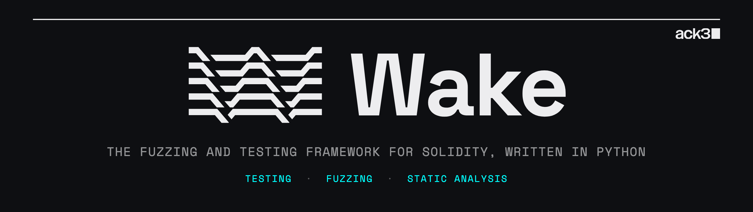 Wake: the fuzzing and testing framework for Solidity, written in Python