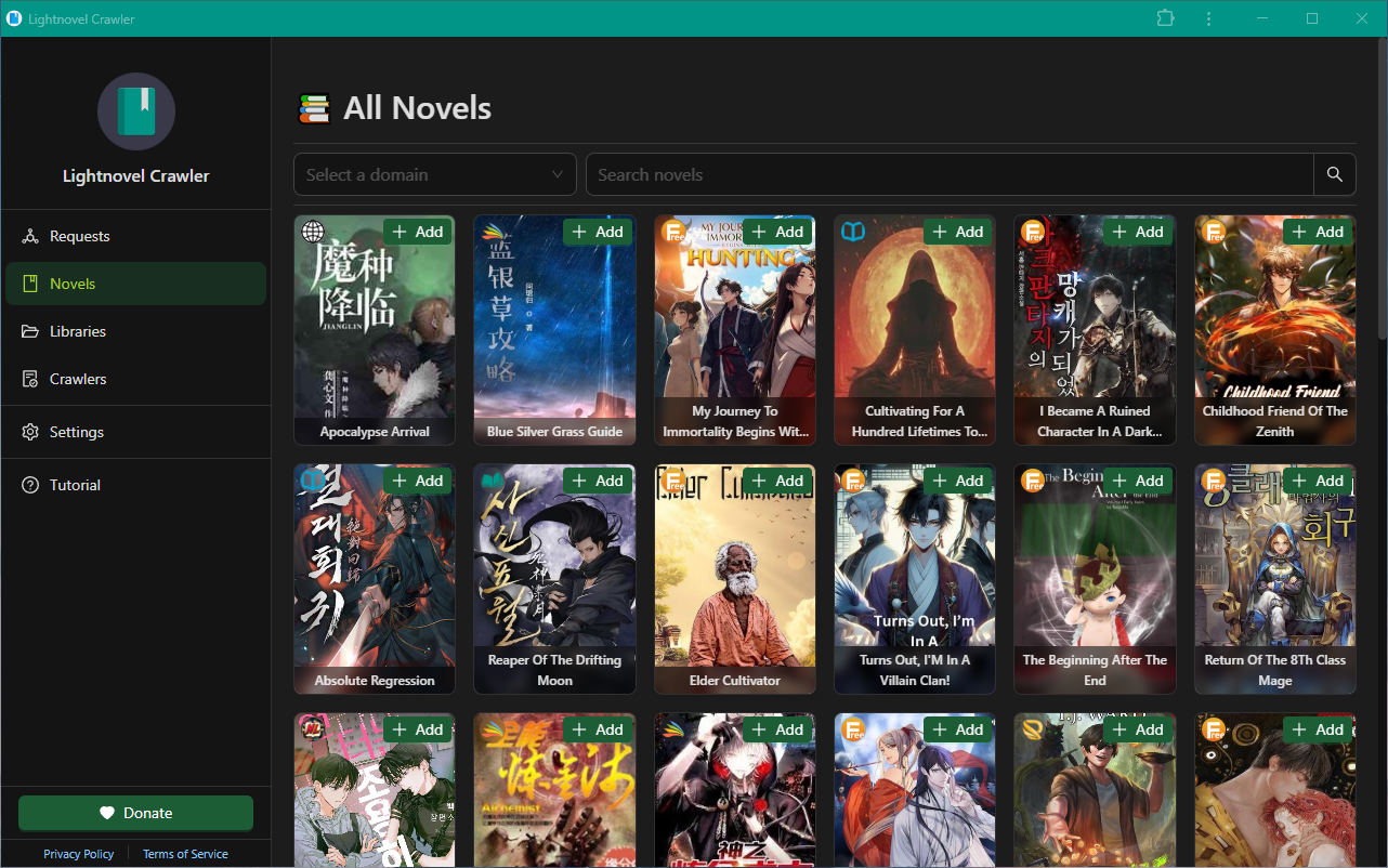 The web app