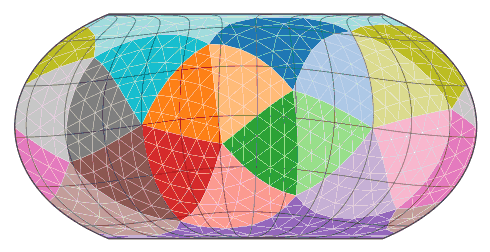 rotating the sphere inside an Equal Earth projection
