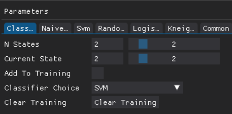 Classifier parameters