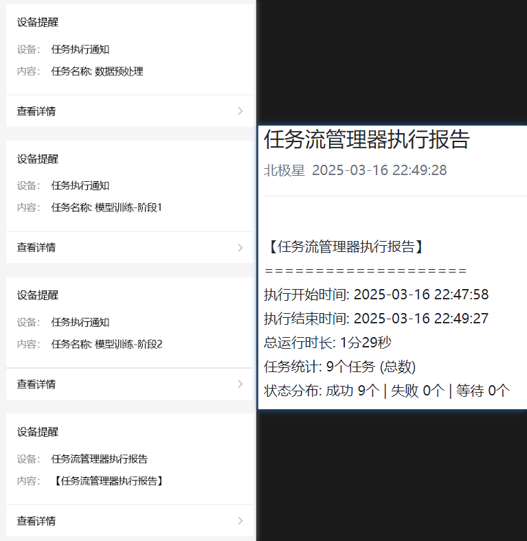 任务管理和执行效果