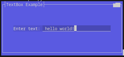 TextBox Example
