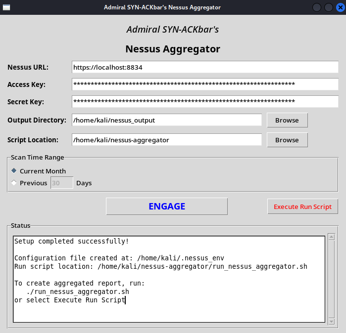 Nessus Aggregator Interface