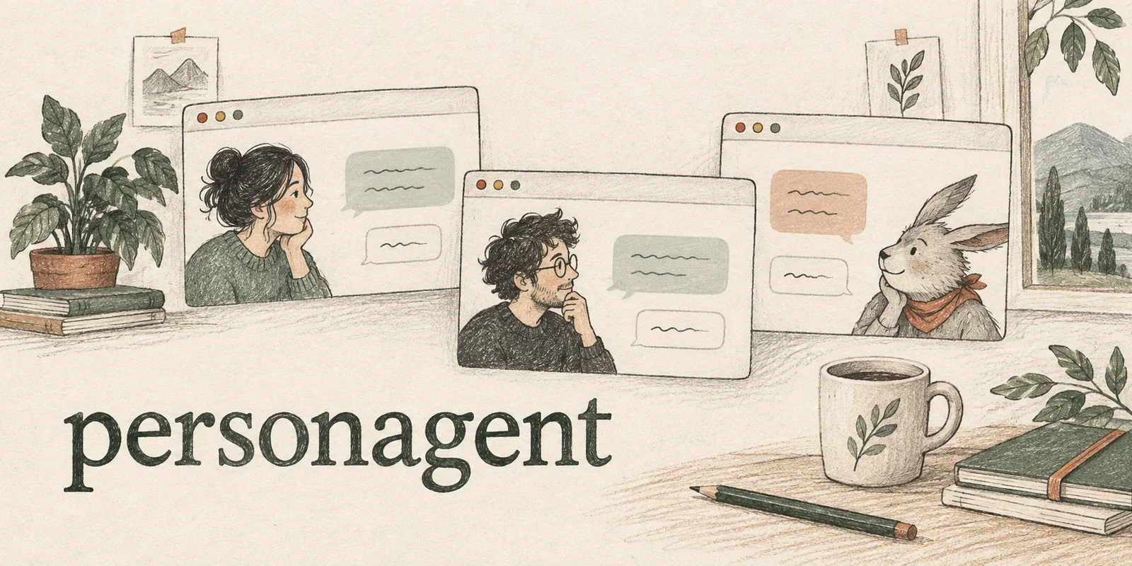 personagent: illustrated conversations