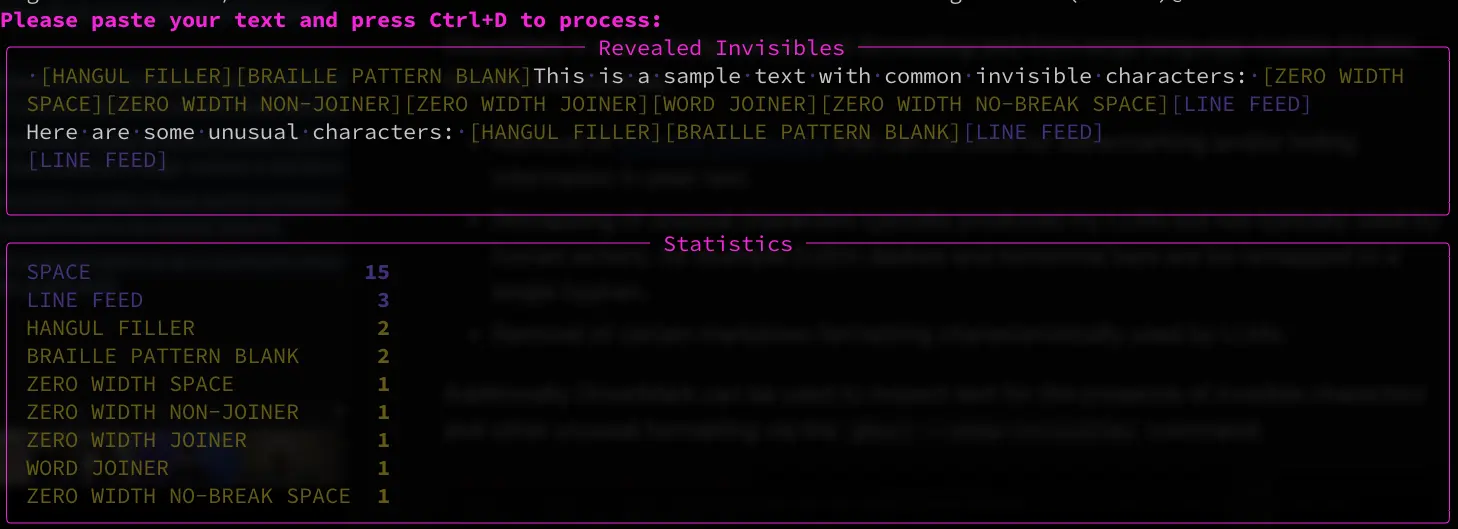 SplatLLM text analysis sample
