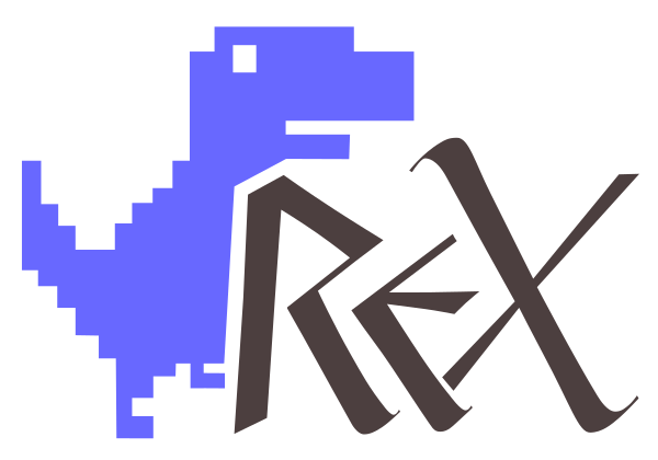 ReX logo with dinosaur