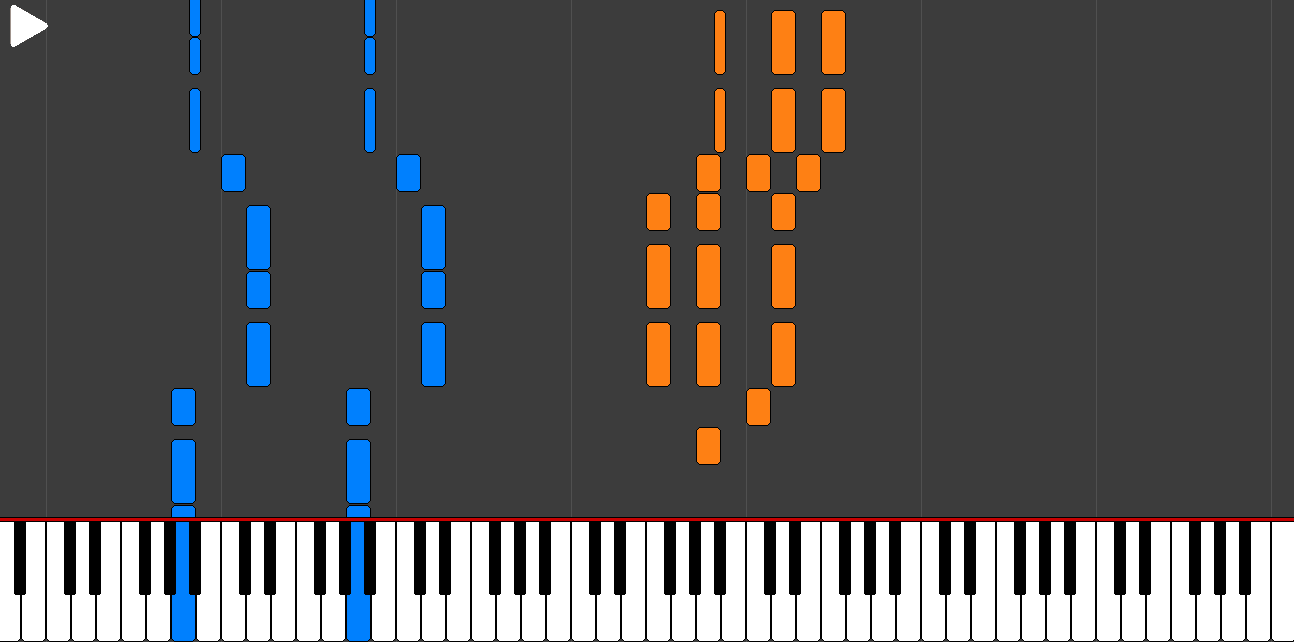 MIDI Visualiser Demonstration GIF