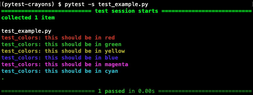 output of test_colors