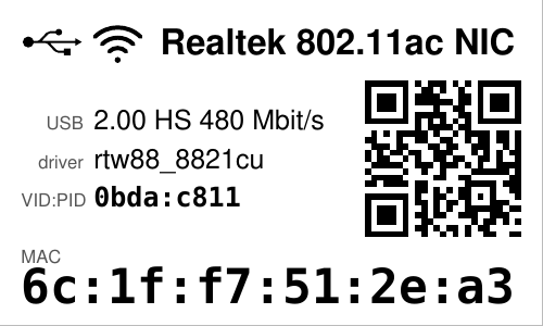 Realtek 802.11ac USB WiFi adapter
