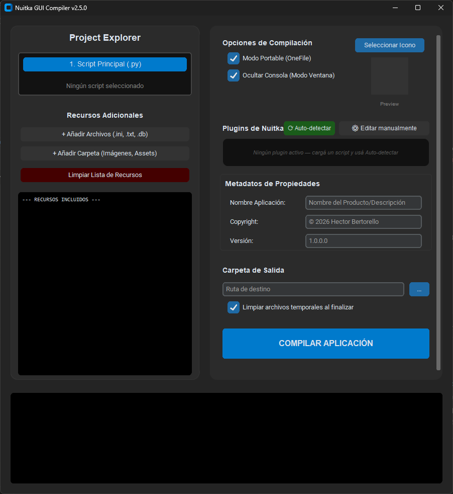 Nuitka GUI Screenshot