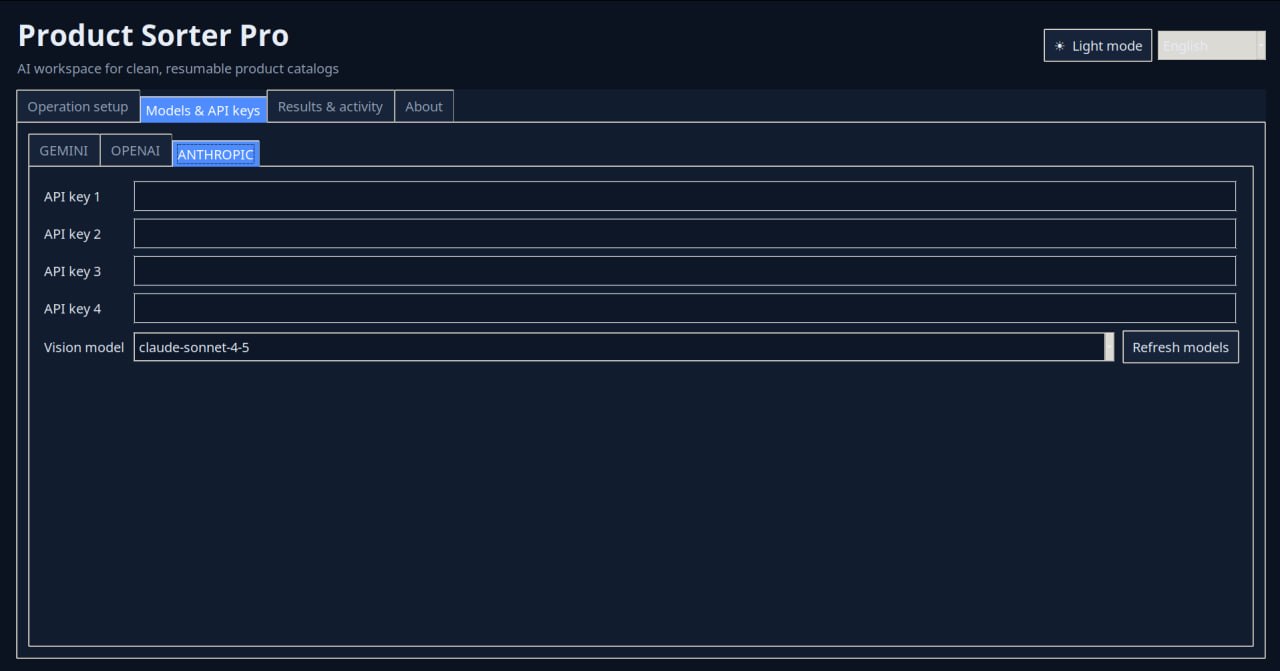 Dark Anthropic key workspace