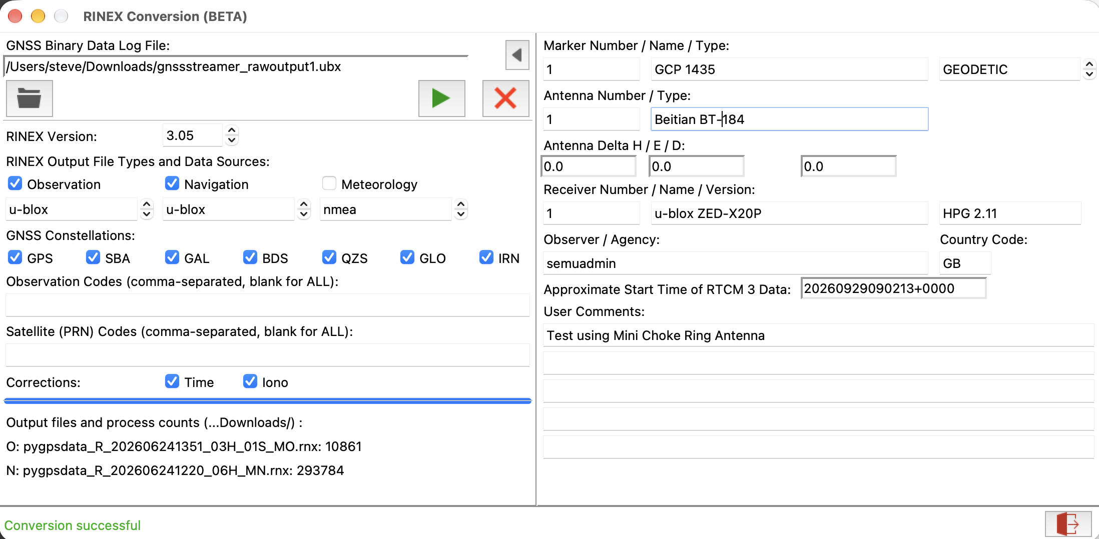 rinex screenshot