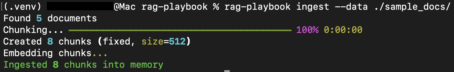 rag-playbook ingest output