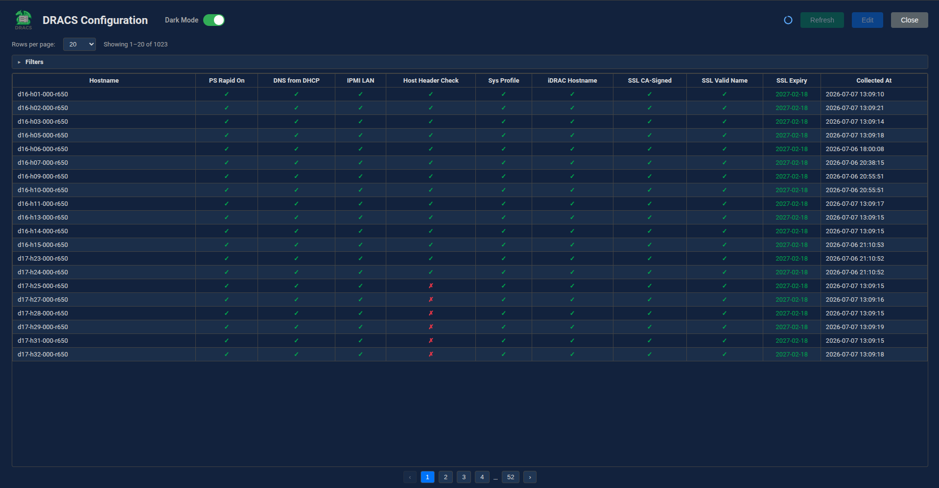 iDRAC Configuration page