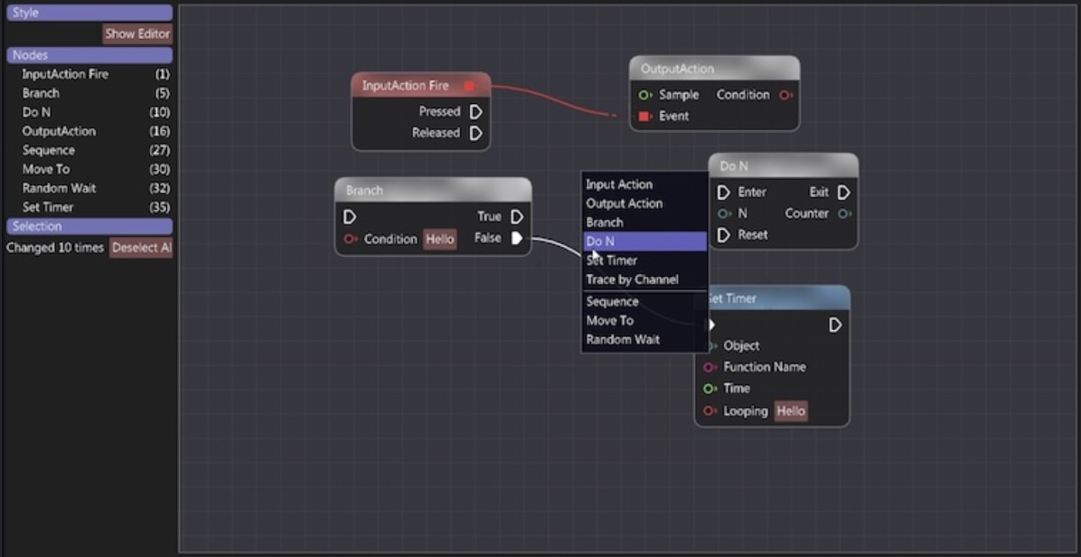 demo node editor