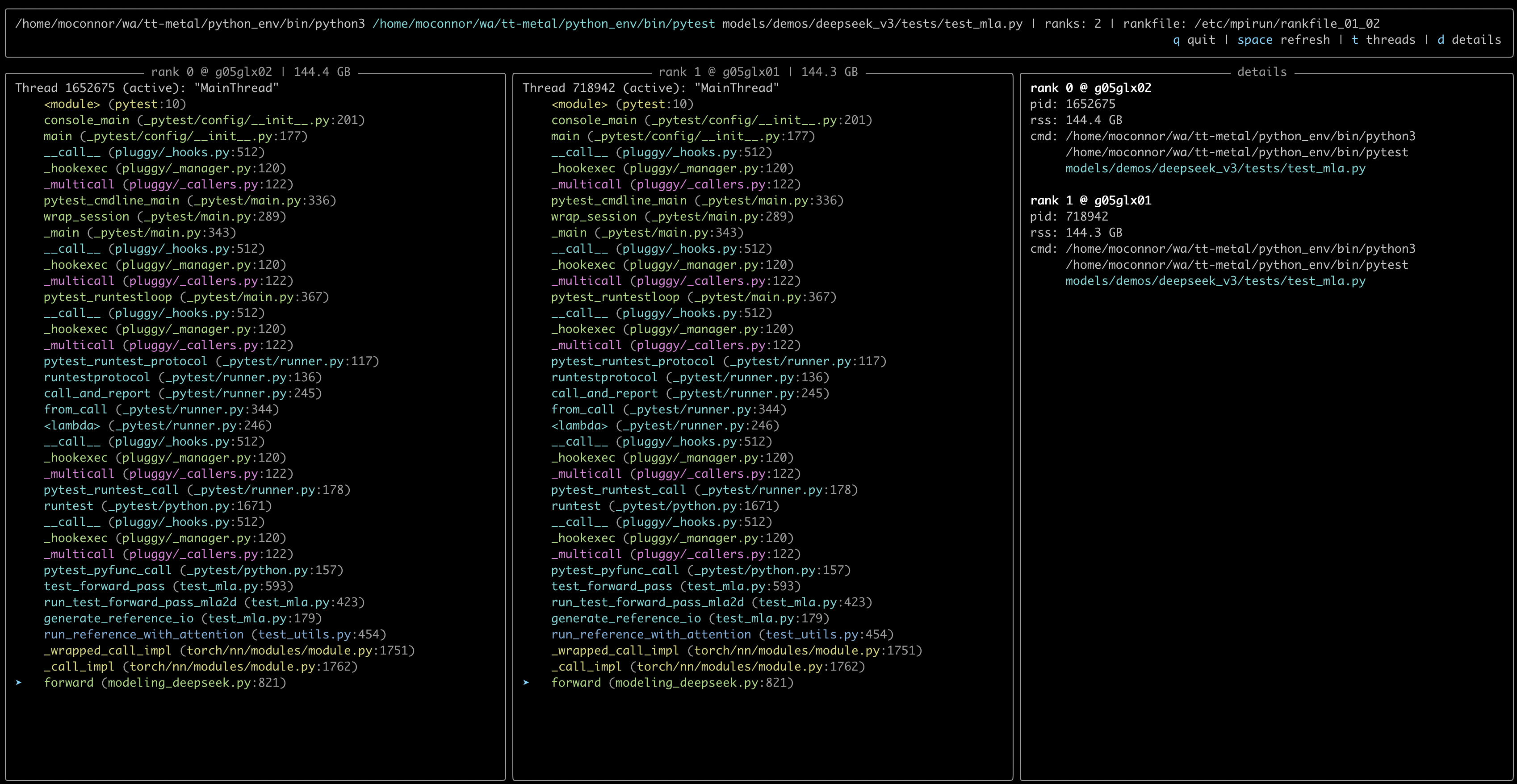 mpiptop screenshot