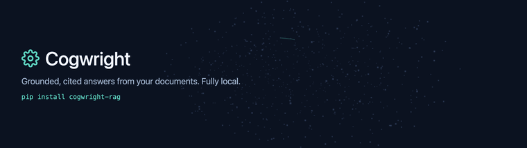 Cogwright: grounded, cited answers from your documents