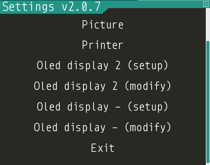 Add an extra OLED display settings