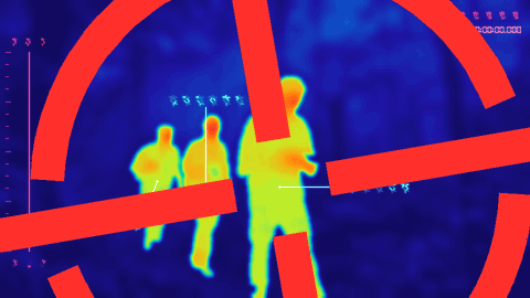 Circular crosshair animated target
