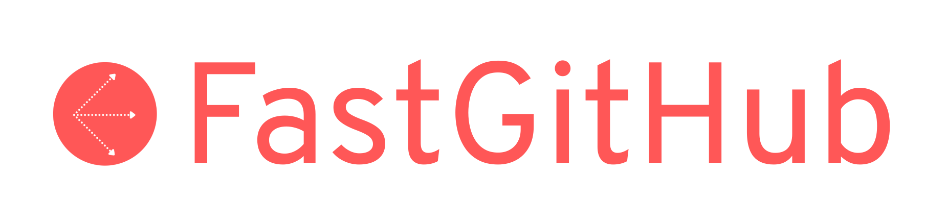 FastGithub written in white with a drawing of a bolt.