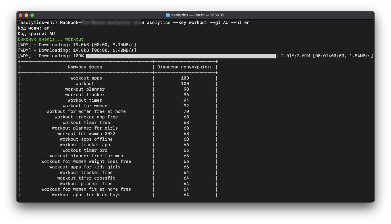 Asolytics ASO suggest parsing