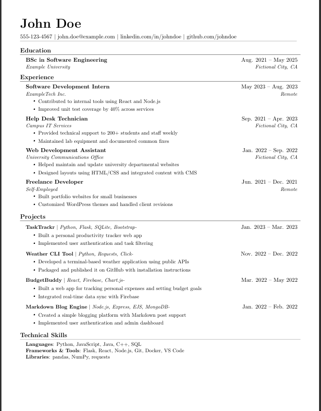 Sheets Template