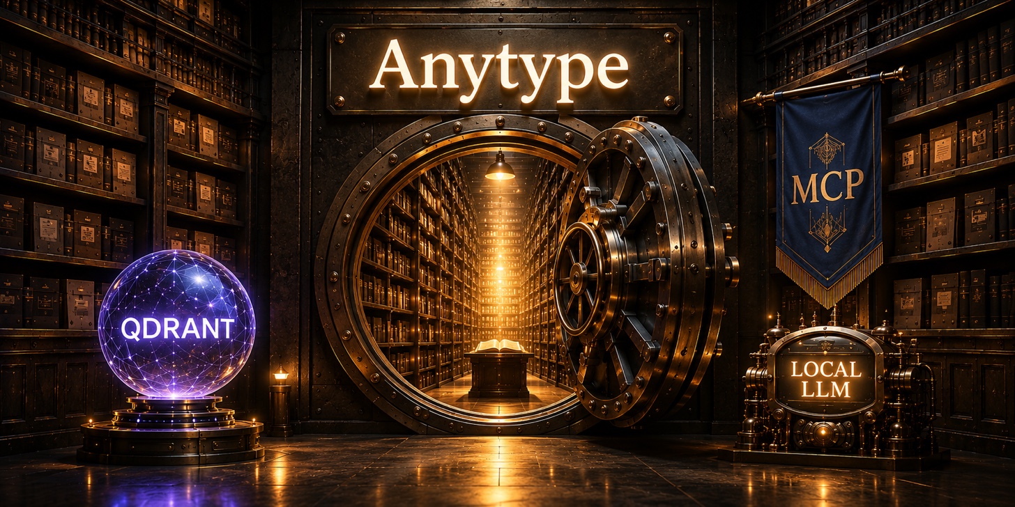 anytype-llm-wiki — a local-first, typed second brain on Anytype