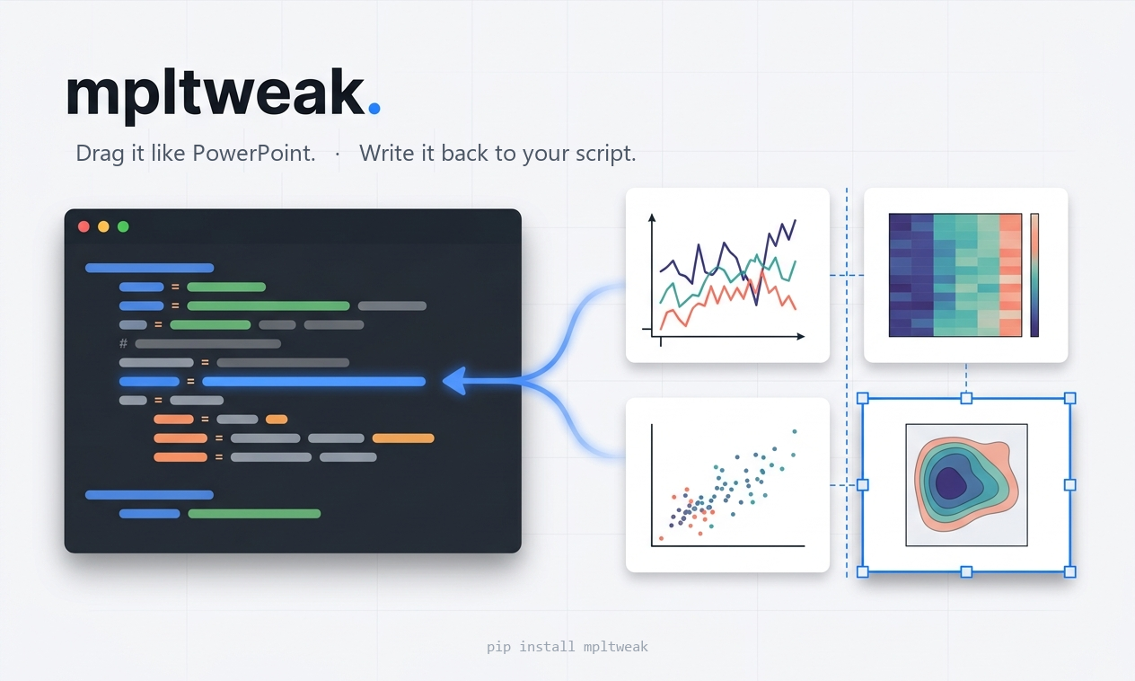 mpltweak — matplotlib layout, the PPT way