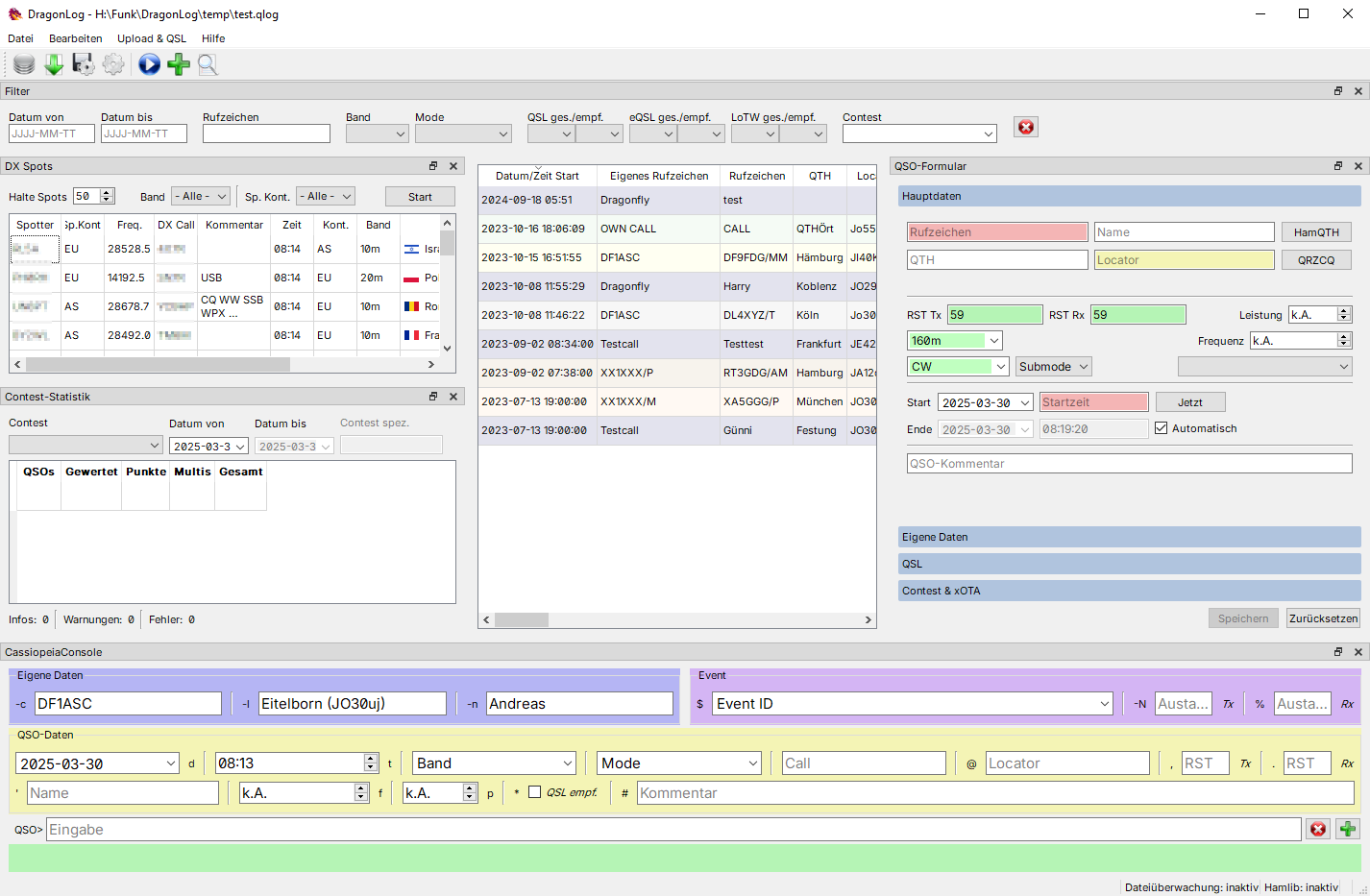 Screenshot in german translation