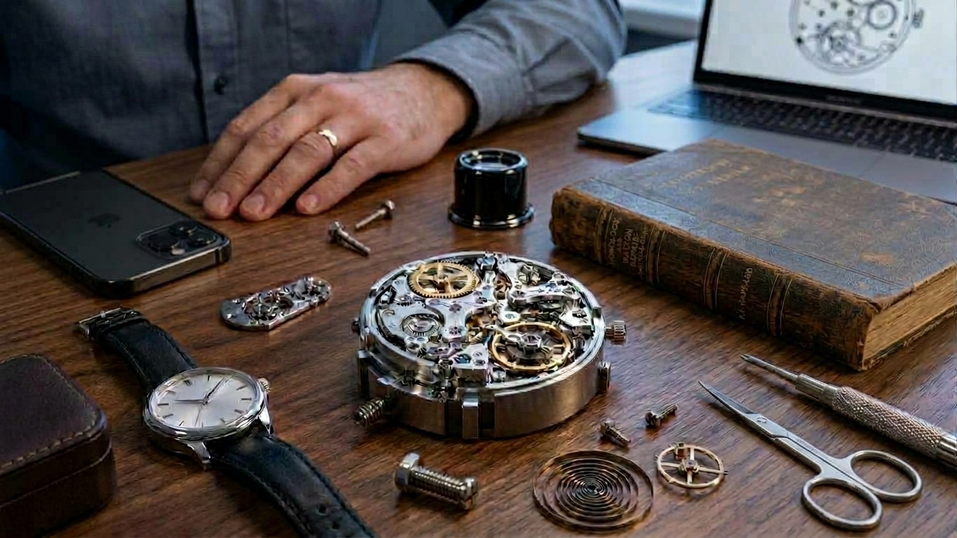 Watchmaker's desk, input image