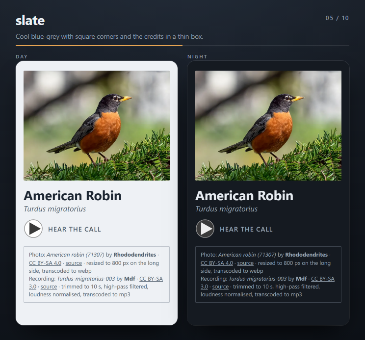The slate theme
