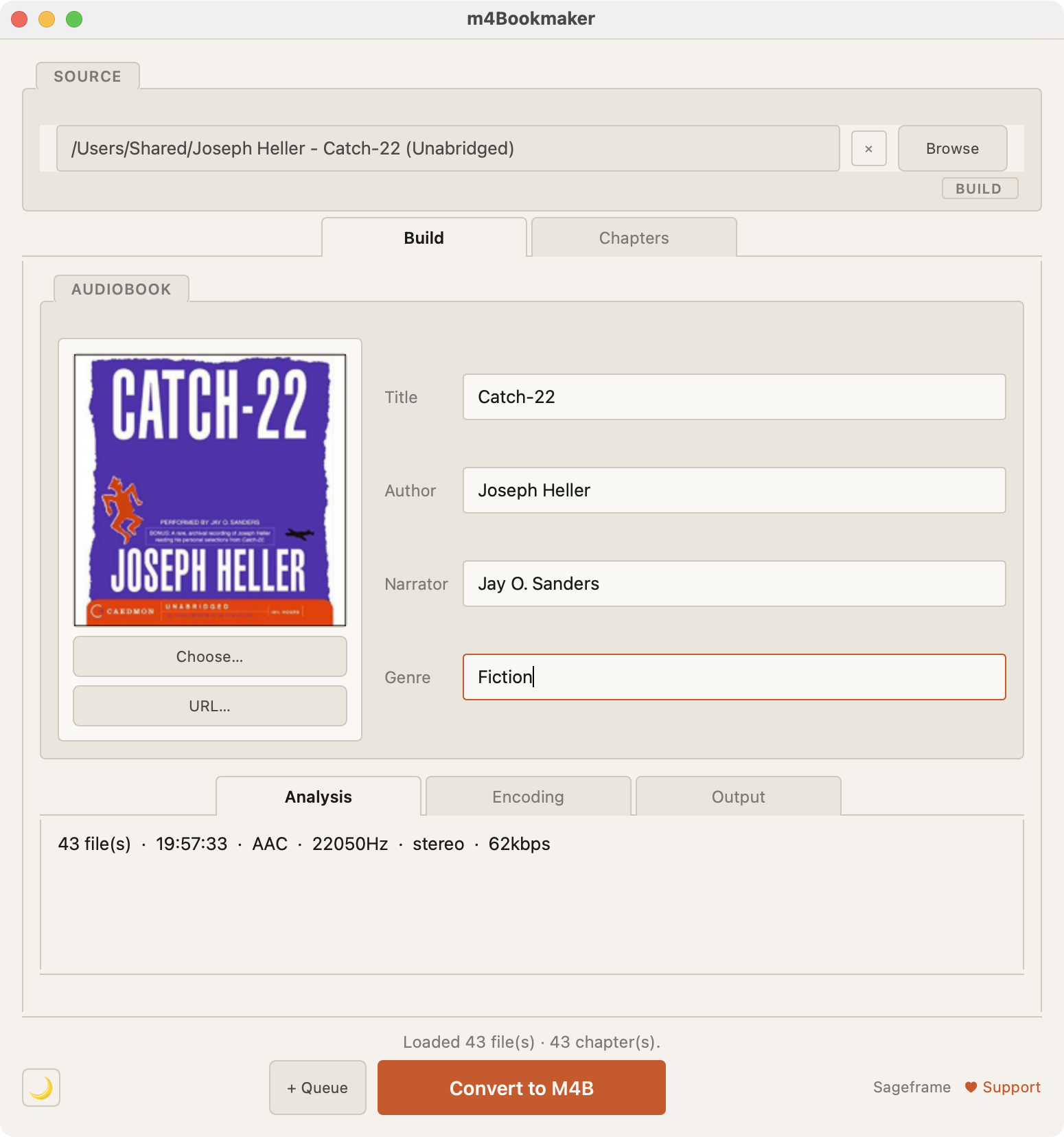 m4Bookmaker — main window