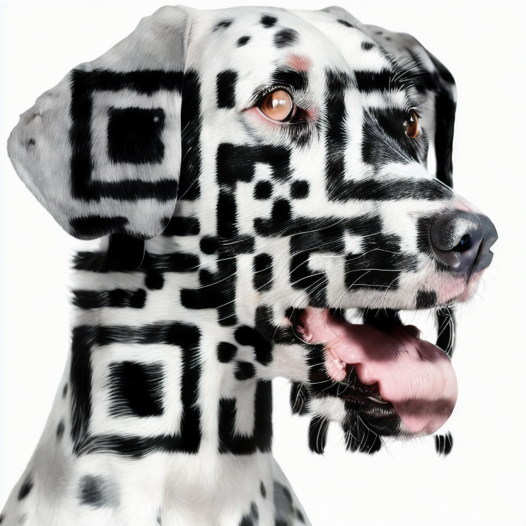 Dalmatian qrcode