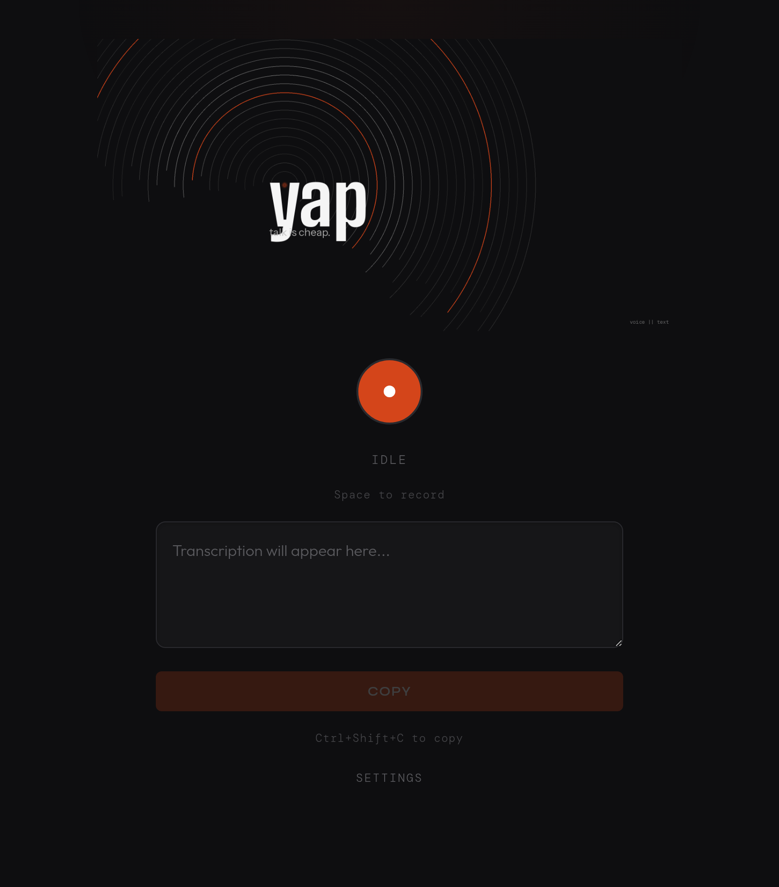 yap web UI
