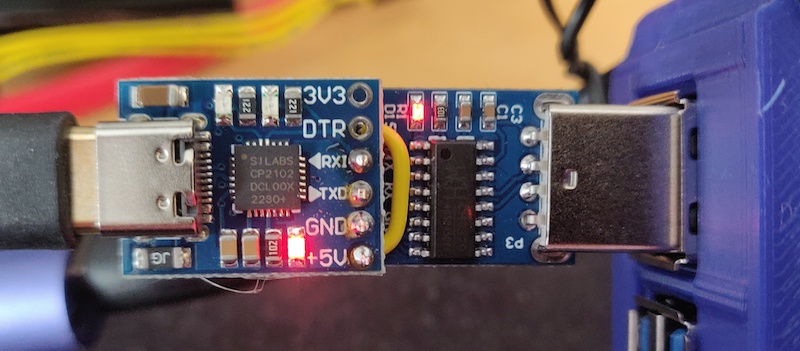 Home-made serial KVM module
