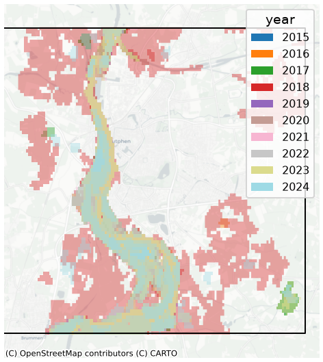 Per-event flood extents (footprints)