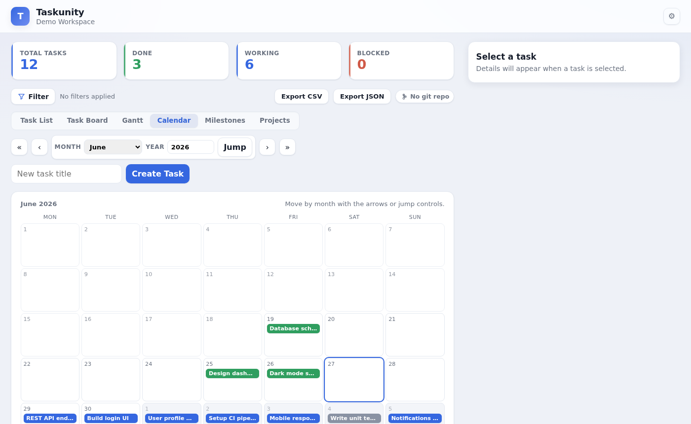 Calendar