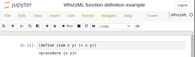 WhizzML function definition